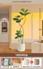2026 Planta Verde Realista Higuera de Hoja de Violín Maceta de Piso Planta de Interior Grande Planta Biónica Adorno Decoración de Sala de Estar Flor Árbol Falso