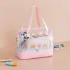 Nueva bolsa de natación linda bolsa impermeable de PVC para separación de seco y húmedo bolsa de almacenamiento doble transparente bolsa deportiva linda para gimnasio