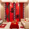 Cenário de Decoração de Casamento Layout Quarto de Casamento Banner Pano Pendurado Conjunto de Palavras Felizes Casamento Noivado Casa Nova Parede de Fundo do Quarto