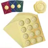 Envelope forrado de ouro, conjunto de envelopes para cartão de felicitações bege, convite de cartão postal, adesivos metálicos, envelope manuscrito com gravação em ouro