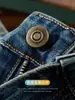 Jeans azules casuales estilo americano para hombre, corte ligeramente holgado, duraderos, resistentes a las arrugas, pantalones de pierna recta lavados para otoño de 2026