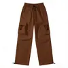 Pantalones de Trabajo de Calle Estilo Americano para Hombre de Comercio Exterior Transfronterizo, Nuevos de Primavera Modernos de Corte Holgado tipo Jogger Casual de Pierna Ancha Largos Venta al por Mayor