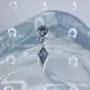 Pendientes de Hilo Interno de Titanio G23 con Colgante de Piedra de Cometa Cilíndrica de Aleación de Titanio Astmf-13 Stud para Piercing Labial con Circonita