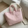 Bolso Tote Otoño/Invierno 2025 Retro Letras Casual Versátil Bolso de Mano Minimalista Simple para Viajar Gran Capacidad