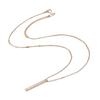 Collar largo geométrico de acero inoxidable con concha para mujer, joyería de acero de titanio fresca y pequeña al por mayor, exclusivo transfronterizo para ventas directas de fábrica