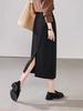En stock Productos Otoño 2024 Nueva Moda Elegante Viajero Todo-fósforo Cintura Alta Adelgazante Dividida En Forma De A Falda Mujer