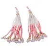 Estilo Chino Borla Flecos Vintage Perlas Perlas Colgante Pequeño DIY Dopamina Colorido Broche Accesorio Colgante Encanto para Bolsa