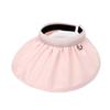 Sombrero de Sol para Mujer, Color Sólido, Protección UV, Sombrero Visera Parasol, Estilo Pinza para el Cabello, Sombrero de Protección Solar, Ala Grande Ajustable