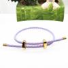 Pulsera de Cable de Acero Doblemente Ajustable Zhoujia con Cierre de Figura de Ocho para Joyería de Oro Duro, Pulsera Ajustable Tipo Deslizante