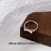 Coreano S925 Sterling Silver Girl's Bow Ring Niche Design Doce Fresco e Fresco Anel de Dedo Anel de Dedo de Comida Anel de Dedo