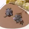 Flores de gelatina degradadas con centro de flor de cristal de dopamina originales, aretes DIY, pasadores para el cabello, sombreros, bolsos, zapatos, accesorios de ropa florales