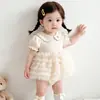 Enterizo Vestido de Verano para Niña, Vestido de Princesa para Bebé, Vestido Formal de un Año, Vestido para Bebé, Enterizo Vestido de Malla para Niños de Primavera y Otoño