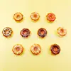 Nuevos Accesorios de Resina de Donas de Postre Juguetes de Comida Pasadores para el Cabello DIY Ligas para el Cabello Pequeños Adornos Accesorios para Zuecos DIY