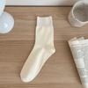 Calcetines calcetines de confinamiento para mujer verano delgados transpirables calcetines hasta media pantorrilla color sólido deportivos desodorantes absorbentes de sudor calcetines de rizo de algodón peinado