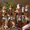 Transfronteiriço Novo Anão de Natal Anão Desenho Animado Decoração de Madeira Pingente Decoração para Pendurar na Árvore de Natal