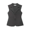 Colete de Tricô Slim Elegante Estilo Europeu e Americano Transfronteiriço Z Nova Moda 2025 Atacado Feminino Amazon 4192170