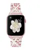 Suministro Directo Transfronterizo de Correas para Apple Watch con Metal de Cinco Filas Completamente Diamantado, Adecuado para iWatch Generaciones 1-11, Modelo Femenino de Diamante Colorido