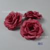Flores Artificiais de Rosa Exclusivamente para Vendas Transfronteiriças, Rosa de 8cm Planta Verde Arranjo Floral de Coluna para Decoração de Casamento e Cabeça de Flor de Parede