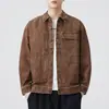 Ropa para Hombre Fengshe / Nueva Chaqueta Retro Japonesa de Trabajo para Hombre de Bolsillos Múltiples Holgada Casual Estilo Americano