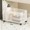 Estante de almacenamiento para baño, organizador de detergente para ropa para el balcón junto a la lavadora, carrito multiusos para snacks del hogar, estantería