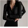 Chaqueta de Punto Cardigan Suéter para Mujer con Solapa Ajustado Raya Lateral Botonada Sexy Cuello en V Manga Larga Cuello Polo Venta al por Mayor