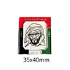 Modelo Quente Transfronteiriço Oriente Médio Emirados Árabes Unidos Retrato do Rei Senhor Esmalte Pintado Emblema Adesivo para Celular Pronto para Entrega