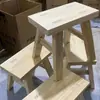 Venta de liquidación, no requiere ensamblaje: taburete pequeño de madera, taburete de madera maciza, taburete pequeño para uso doméstico, taburete bajo, taburete de baile para adultos, taburete de madera para dormitorios