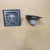 Ralo de Chão Cinza Galvanizado, Aço Inoxidável à Prova de Odores, Grande Vazão para Banheiro, Banheiro, Box de Banho, Ralo de Máquina de Lavar, À Prova de Insetos e Odores