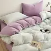 Conjunto de Quatro Peças em Gaze Plissada Dupla Camada 100% Algodão Grau Mãe e Bebê Estilo INS Estampa Listrada Macio 100% Algodão Conjunto de Pijama para Dormir