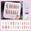 Tabletas de uñas para uso en mano 24 fototerapia parches de uñas postizas tridimensionales producto terminado tabletas de uñas desmontables