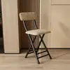 Silla plegable de ocio, silla de oficina, silla de entrenamiento, silla de computadora, silla simple con respaldo para uso doméstico, taburete plegable portátil de plástico para computadora