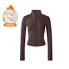 Conjunto de Yoga Directo de Fábrica para Mujer con Cuello Alto y Cierre, Pantalones Largos Casuales de Cintura Alta Adelgazantes, Conjunto de Dos Piezas para Fitness para Mujer