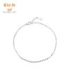 Pulseira de prata 925 nova com contas redondas Pulseira feminina de moda leve de luxo ins Celebridade da internet pulseira de corrente joias geométricas elegantes que combinam com tudo