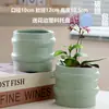 Maceta de Cerámica con Plato para Uso en el Hogar, Exquisita Estilo Ins Blanco Lujo Ligero Minimalista Estilo Crema Maceta para Orquídeas Suculentas