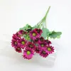 Simulação de camomila, margarida, flor falsa, decoração de sala de estar, mesa, buquê de flores falsas, enfeites florais, adereços para fotos