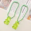 Cadena Metálica Pintada de Colores Cadena de Cuentas Onduladas Cadena de Etiquetas Accesorios para Joyería Hechos a Mano DIY Colgante Llavero de Oso Cierre