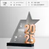 Trofeo Personalizable Color Cristal Metálico 2025 para Reunión Anual de Empleados Premios de Aniversario Competencia Medalla Creativa Personalizable