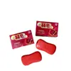 Jabón de Boda Suministros de Acompañamiento para Boda Jabón Esencial de Aceite Hi Bar Jabón de Regalo de Retorno Jabón con Palabra Hi Jabón Rojo de Granada Jabón Rojo