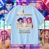 Cazador de Kpop Grupo Bruja Periférico Rumi Mirazoi Manga Corta para Hombre y Mujer Verano Nuevo Camiseta Casual Ropa