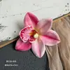 Flor de Simulación Impresión 3D Cabeza de Flor de Orquídea Celebridad de Internet Souvenir Tocado Decoración de Ropa Exquisitos Accesorios de Flores Falsas Venta al por Mayor