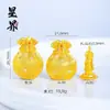 Tienda de Oro Mismo Estilo Bolsa de la Suerte Chapada en Oro Colgante Collar del Dios de la Riqueza, Alta Retención de Color, Cadena de Suéter Bolsa de la Suerte Incrustada con Diamantes, Regalo para Novia