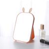 Desktop Maquiagem Espelho Grande Dressing Mirror Portátil Folding Desktop Princess Mirror Cartoon Rabbit Ear Mirror Espelho de moda simples