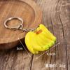 Modelo de fruta em miniatura de simulação de PVC morango laranja chaveiro pingente de bolsa brinquedo de casa de brincar de comida em miniatura