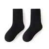 Calcetines de Cachemir para Niños, Engrosados y Cálidos para Invierno, Niños y Niñas, Calcetines de Felpa de Media Caña Forrados de Lana para Otoño e Invierno, Calcetines de Lana de Invierno