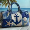 2026 Nueva Serie Náutica Retro Transfronteriza Bolsa de Viaje Acolchada Portátil para Distancias Cortas Bolsa Deportiva Multifuncional para Fitness