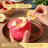 Faca Portátil para Descascar Frutas Aço Inoxidável Suporte Retrátil para Faca Mini Descascador Artefato Portátil para Descascar Frutas ao Ar Livre