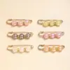 Alfinetes de Pérolas de Formato Irregular para Uso Transfronteiriço, Broches Coloridos Versáteis para Fixação de Lenços de Cabeça e Véus, Alfinetes de Ajuste de Cintura para Calças, Alfinetes de Apertar a Cintura