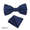 Corbata Vintage para Hombre de Negocios Pañuelo de Bolsillo Traje Camisa de Vestir Lazo Cuello Poliéster Patrón Roto Lazo
