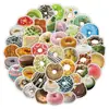 Paquete de Pegatinas Estilo Ins Serie de Donas Decorativas para Funda de Teléfono Móvil Taza de Agua Lindas Personalizadas Dibujos Animados Pegatinas Creativas para Cuaderno