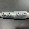 Pieza de unión redonda de hierro galvanizado sin soldadura para tubería de agua, accesorio de fijación para cubierta de invernadero, conector para tubería de acero, junta directa